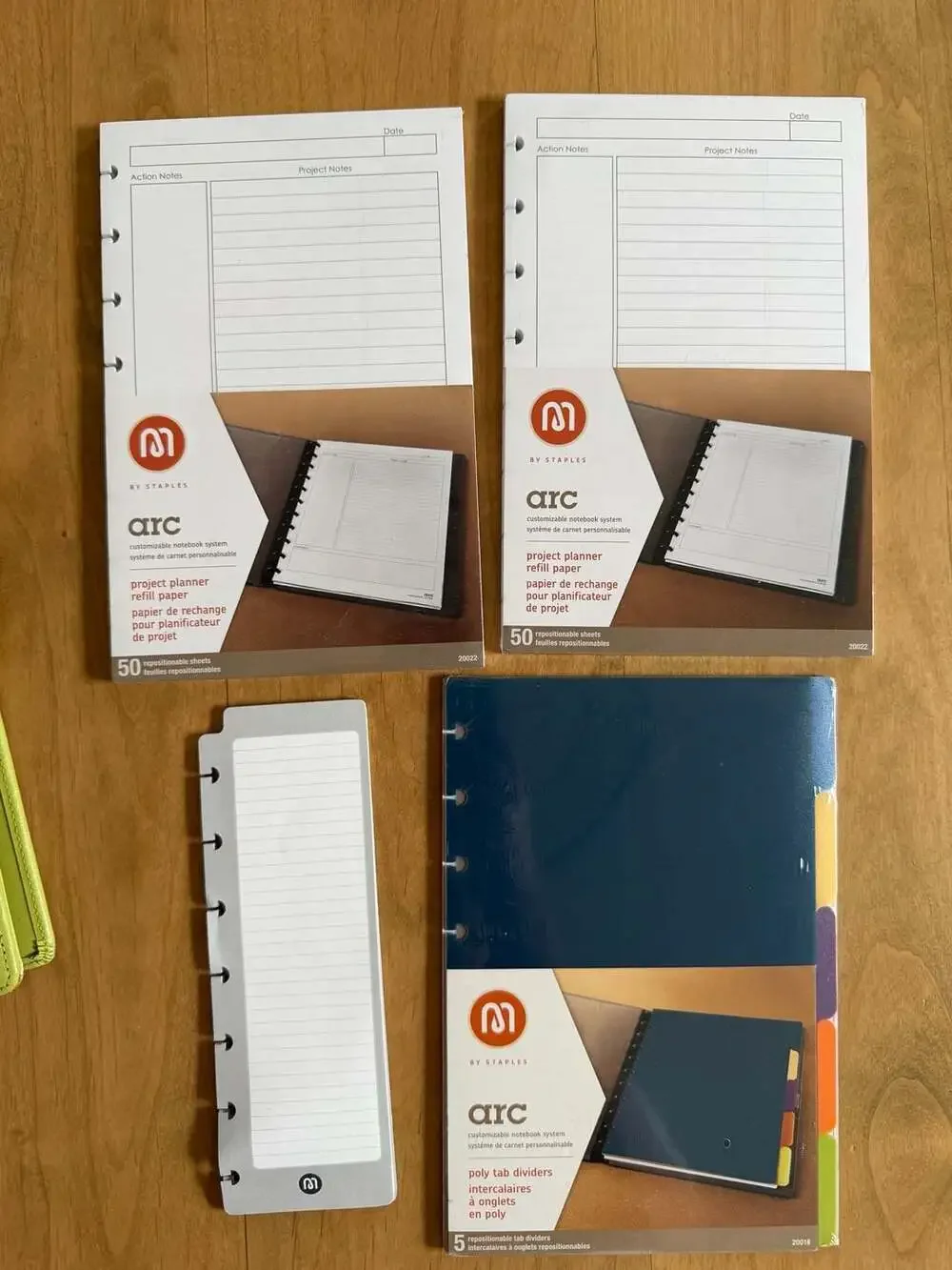 Staples Arc Customizable Notebook System Planner,Refills And Dividers